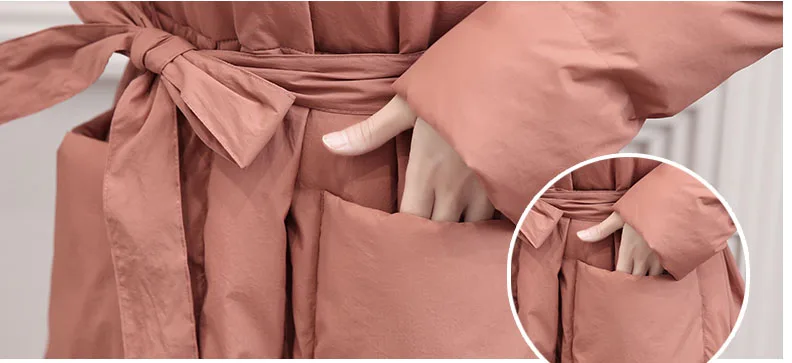 Dol Bombaž Jakna Ženske Mid-dolžina 2020 Nove Zimske korejski Svoboden Bombaž Parker Plašč Zadebelitev Slim A-oblikovan Suknji