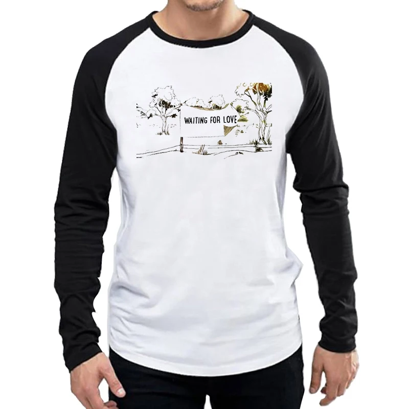 Dolg Rokav Avicii T Shirt Mens Moda Band Polno Logotip T-Shirt Moški Oblačila Vrhovi Tees tshirt Unisex Black Rokav Vintage Oblačila
