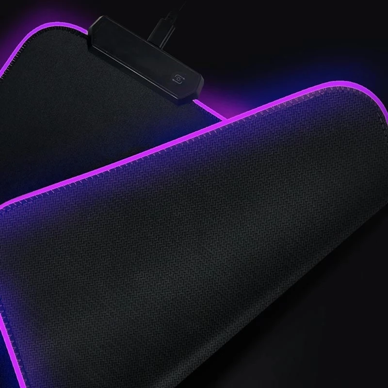 Dolgo RGB LED Mousepad Razširitev Gaming Mouse Pad Gume Tipkovnico Desk Mat Overwatch