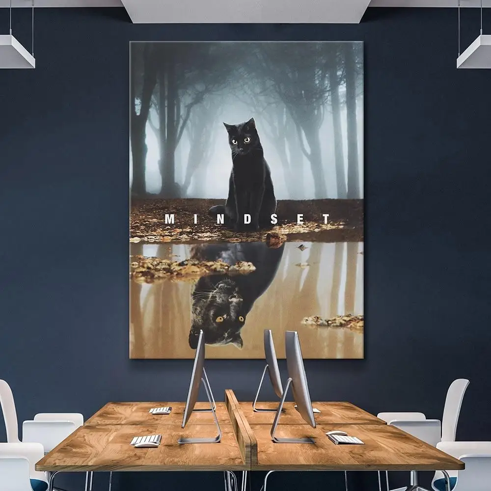 Doma Dekor Platno Slika 1 Panther Black Cat Živali, Pokrajine Platno Slikarstvo Abstraktna Umetnost Spalnica, Dnevna Soba Visi Slikarstvo