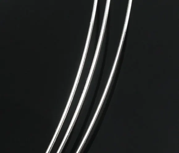 DoreenBeads 100 Zank Pomnilnik Beading Žice za Ročno izdelan Nakit Ogrlica DIY Pribor Jeklene Žice, Nakit Ugotovitve 140mm