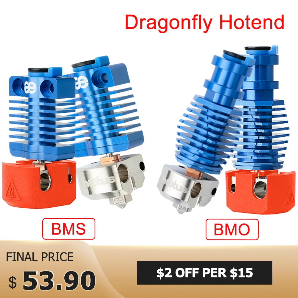 Dragonfly Hotend BMO BMS Bimetal Heatbreak Bowden Ekstruder Za V6 Hotend TITAN BMG Iztiskanje Edaja 3 CR10 Prusa 3D Tiskalnik Deli