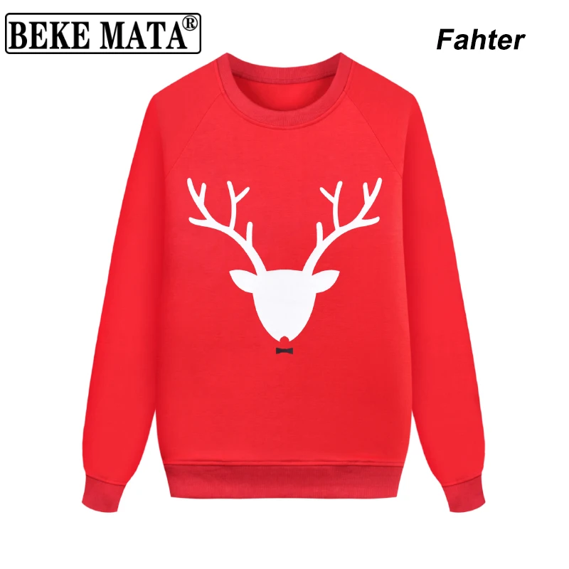 Družina Ujemanje Oblačila Božič 2020 Pozimi Mati, Hči Očeta Sin T Shirt Elk Tiskanja Družino Videz Mama In Hči Obleke