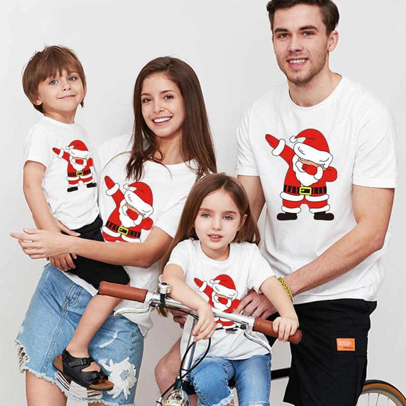 Družina Ujemanje Oblačila Božič T-Shirt Družino Videz Obleke Snežak Novo Leto Ujemanja Obleke Oče, Mati, Sin, Otrok Oblačila