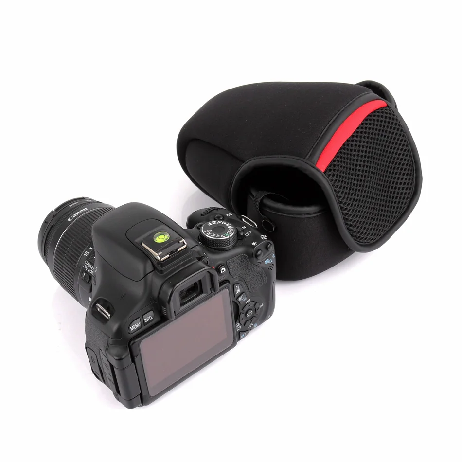 DSLR Fotoaparat Torba Primeru Linijskih Mehko Paket Za Canon 1300D 1200D 1500D 200D 100D 1100D 760D 750D 700D 800D 600D 500 D 18-55mm Objektiv