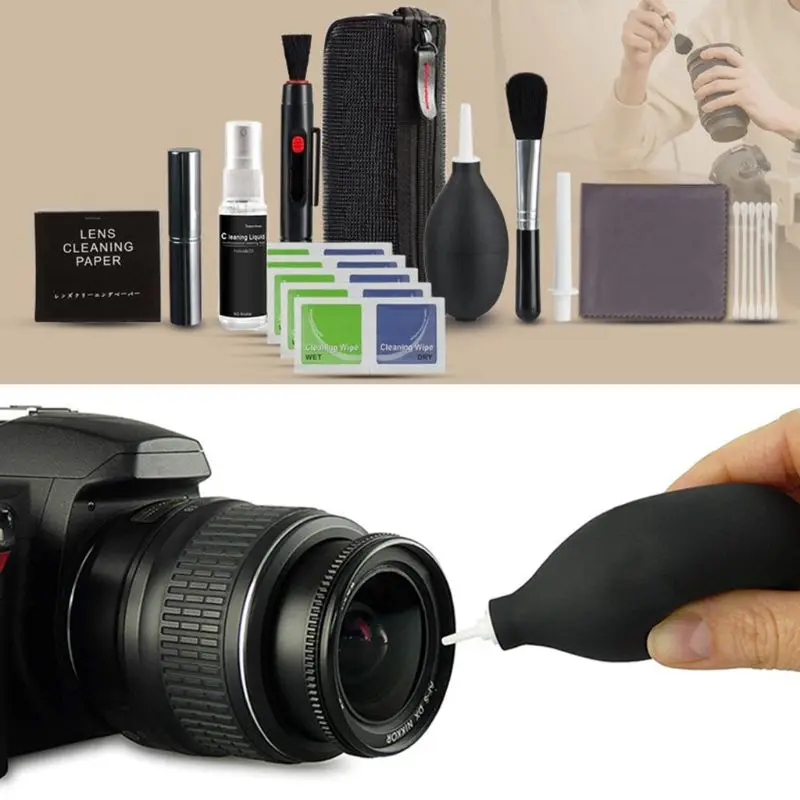 DSLR Fotoaparat Čiščenje Kompleta Poklic Digitalnega Fotoaparata Čiščenje Kit Objektiv Orodje za Čiščenje s torbico