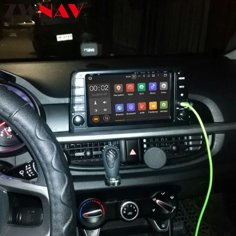 DSP Android 9.0 avto multimedijski predvajalnik za KIA zjutraj 2016 2017 avtomobilski stereo sistem navi dvd predvajalnik, gps radio tip diktafon BT vodja enote