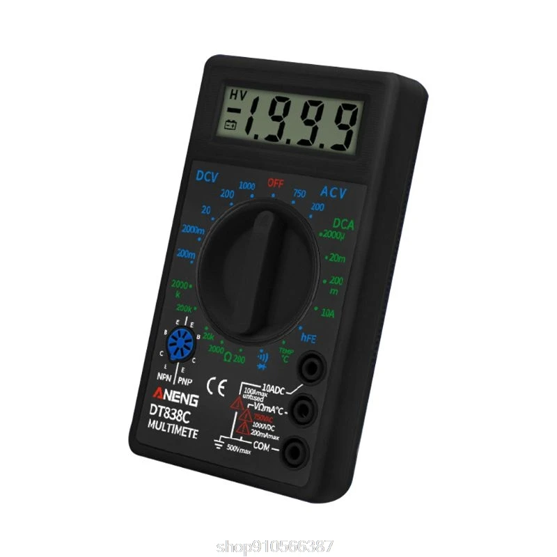 DT838 Digitalni Multimeter Tester AC/DC Napetosti Voltmeter Trenutno Odpornost za Merjenje Temperature Merilnik N24 20 Dropshipping