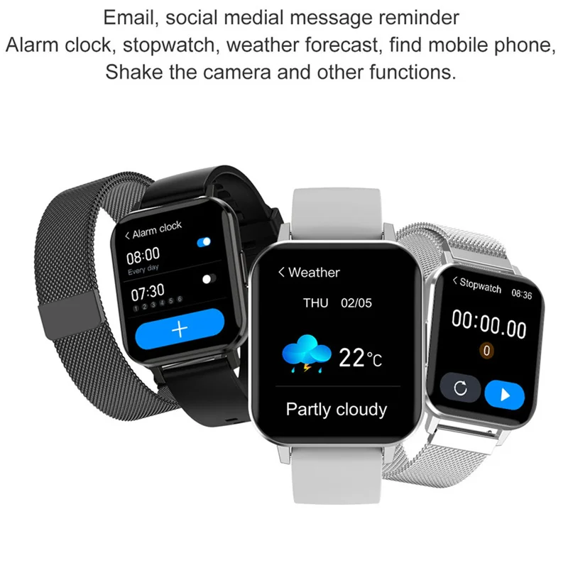DTX Pametno gledati Moške IP68 EKG Smartwatch Android Multi-Športni Način Krvni Tlak Kisika Relojes ročno uro VS IWO 13 T500
