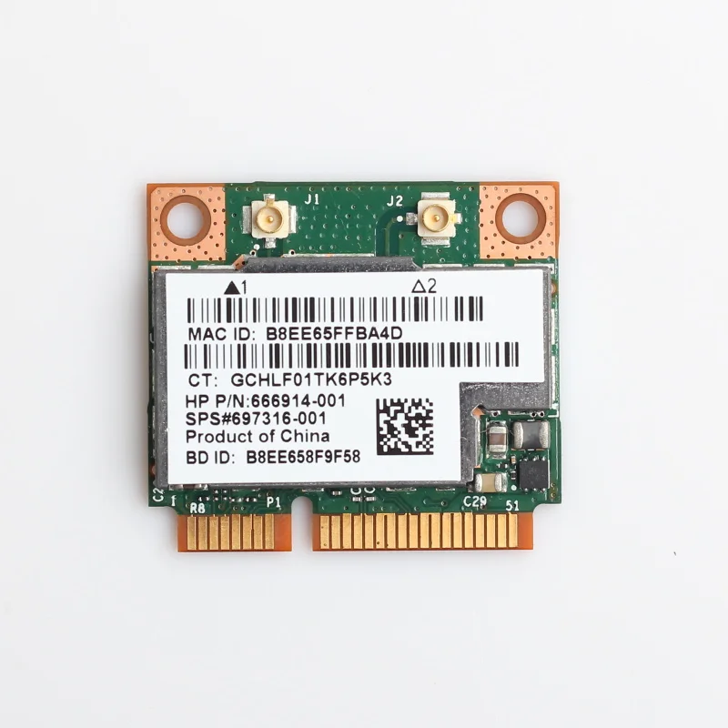 Dual Band BCM943228HMB 2.4 G/5Ghz 300Mbps Bluetooth 4.0 802.11 a/b/g/n za Kartico WiFi, Half Mini PCI-E Prenosni Brezžični vmesnik Wlan