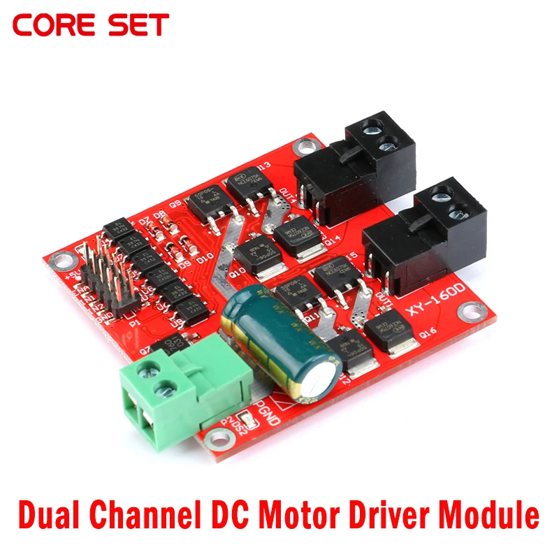 Dual Channel Motor DC Gonilnik Modul 160W 7A 12V 24V H-most L298 Logic Control Signal Optocoupler PWM Voziti Vzvratno Zaviranju