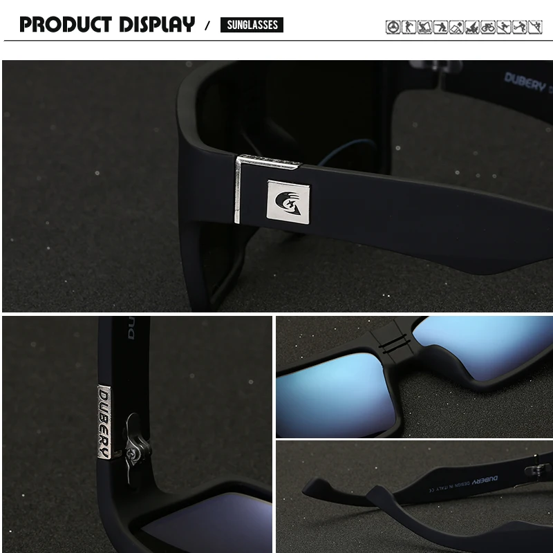 DUBERY blagovno Znamko Design Polarizirana sončna Očala za Moške Moški Buljiti Pisane sončna Očala Za Moške, Modni Luksuzni Ogledalo Odtenki Oculos