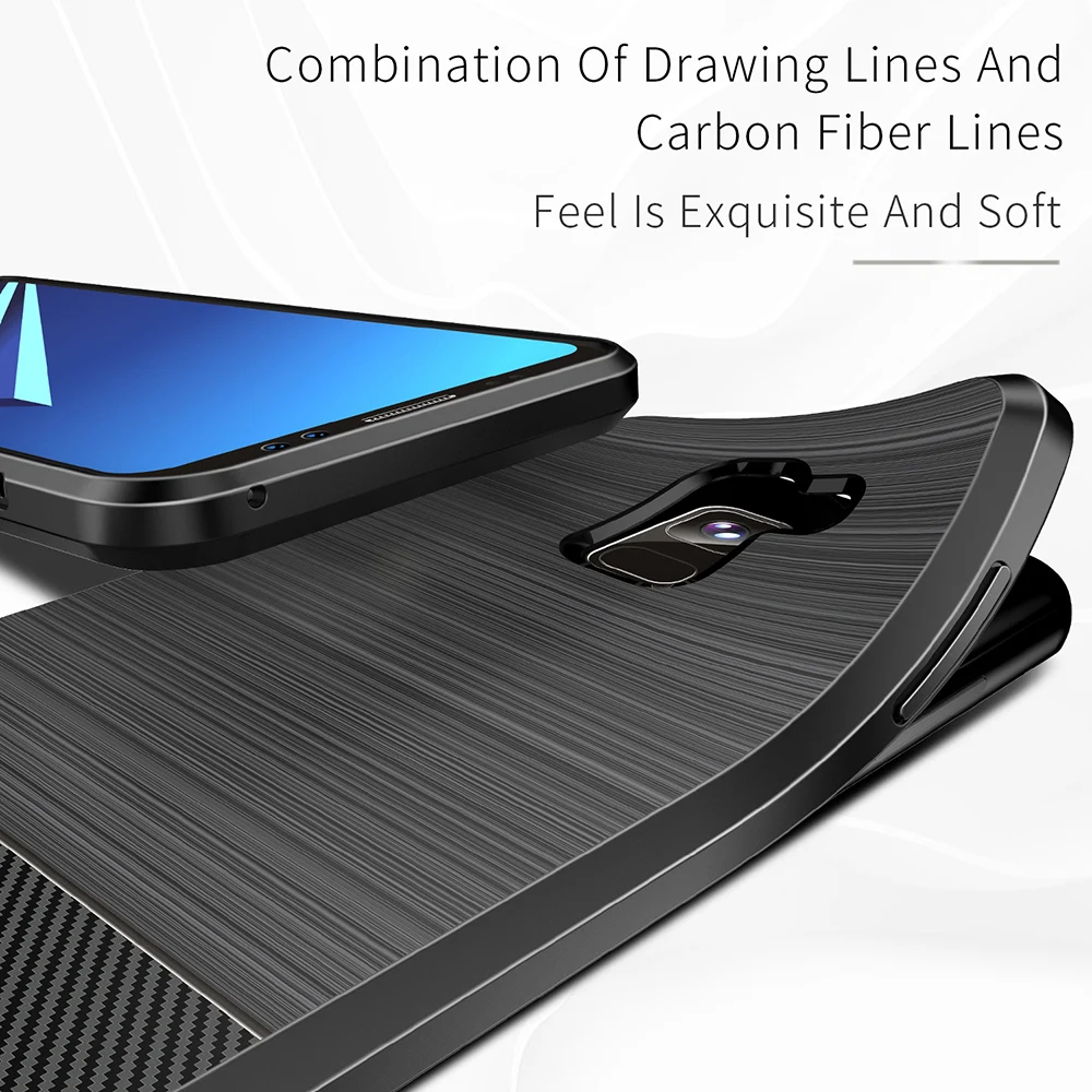 DUKS DUCIS Magnetni Silikonsko Ohišje za Samsung Galaxy A8 2018 Mehka Zaščitna Telefon Pokrovček za Samsung A8 Plus 2018 8 Funda Coque