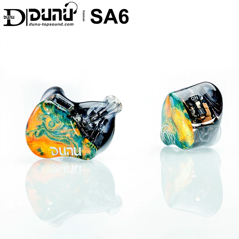 DUNU Studio SA6 6BA Knowles Sonion Uravnotežen Armature in-ear Slušalke IEM z Dvema Iskanje Stikala 2Pin 0.78 mm Furukawa OCC kabel