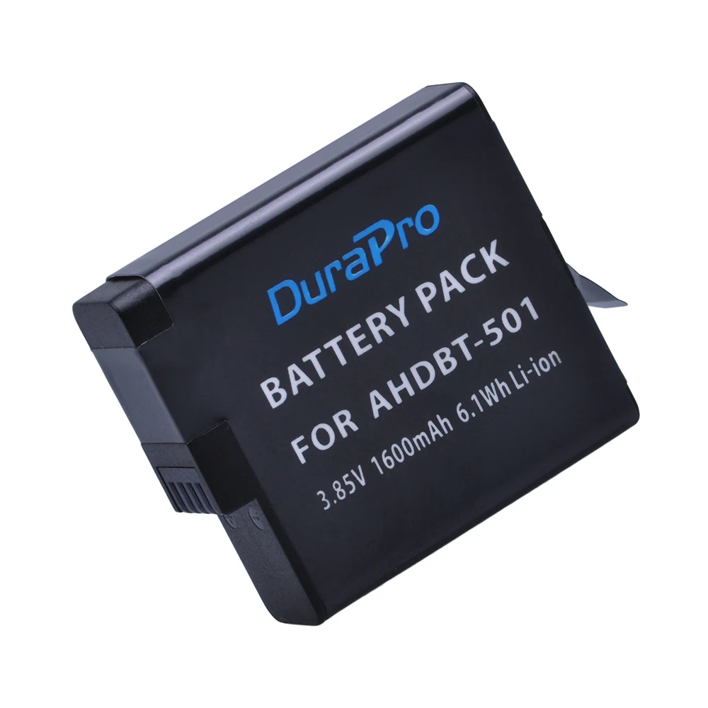 DuraPro 10pcs/veliko 1600mAh AHDBT-501 AHDBT 501 Polnilna Litij-ionska Baterija za Gopro Hero 5/ 6 Go pro 5 6 AHDBT 501 Fotoaparat