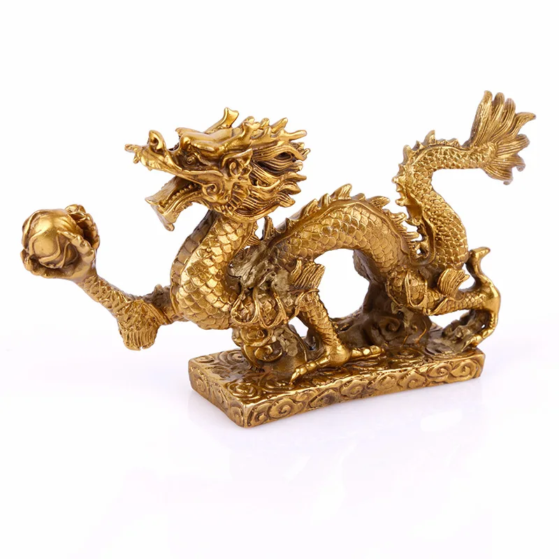 Dvanajst Nebesno ugoden baker bron zmaj nihalo Feng Shui okraski home office Qinglong srečno dragon dekoracijo