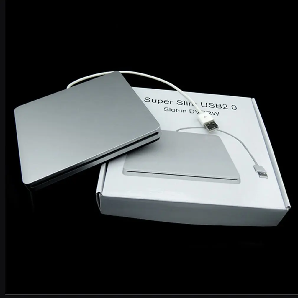 DVD-RW Prenosni Zunanji DVD-Jev Pogoni Box USB 2.0 Ohišje Primeru Sesalna Super Slim, USB 2.0 Reža DVD Portatil Pogon blu ray