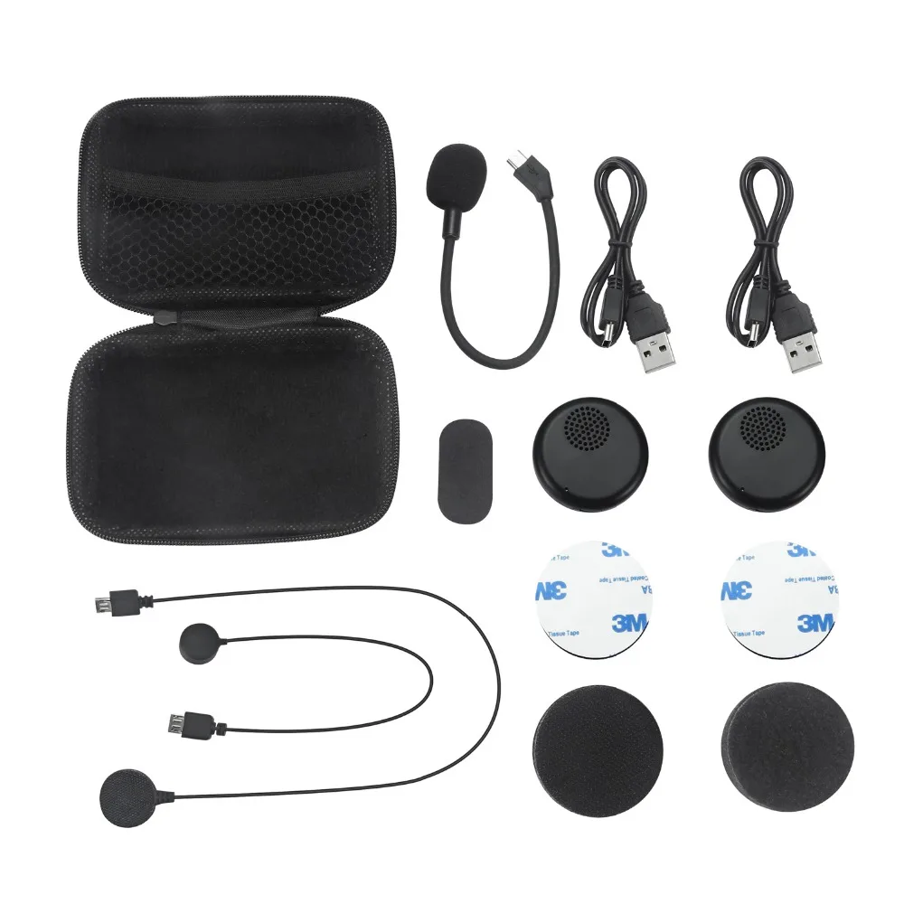 Dvojno Virov Zvoka Stereo Slušalke, Brezžične Bluetooth Slušalke Microphon za Motoristična Čelada MP3, MP4 GPS Telefon Glasbe Naprave