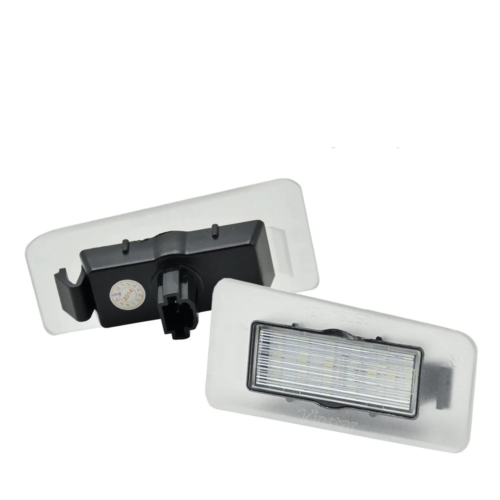 E4 Bela LED Številka Licence Ploščo Luč za Hyundai Elantra 11~13/I30 12~14 za Kia Cadenza Rio Cerato Auto Zamenjava Zadnji Avto