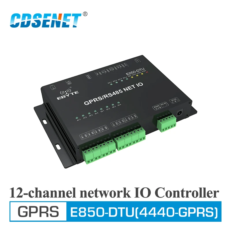 E850-DTU(4440-GPRS) GRPS Modem ModBus RTU TCP 12 Kanalnega Omrežja IO Krmilnik RS485 Vmesnik