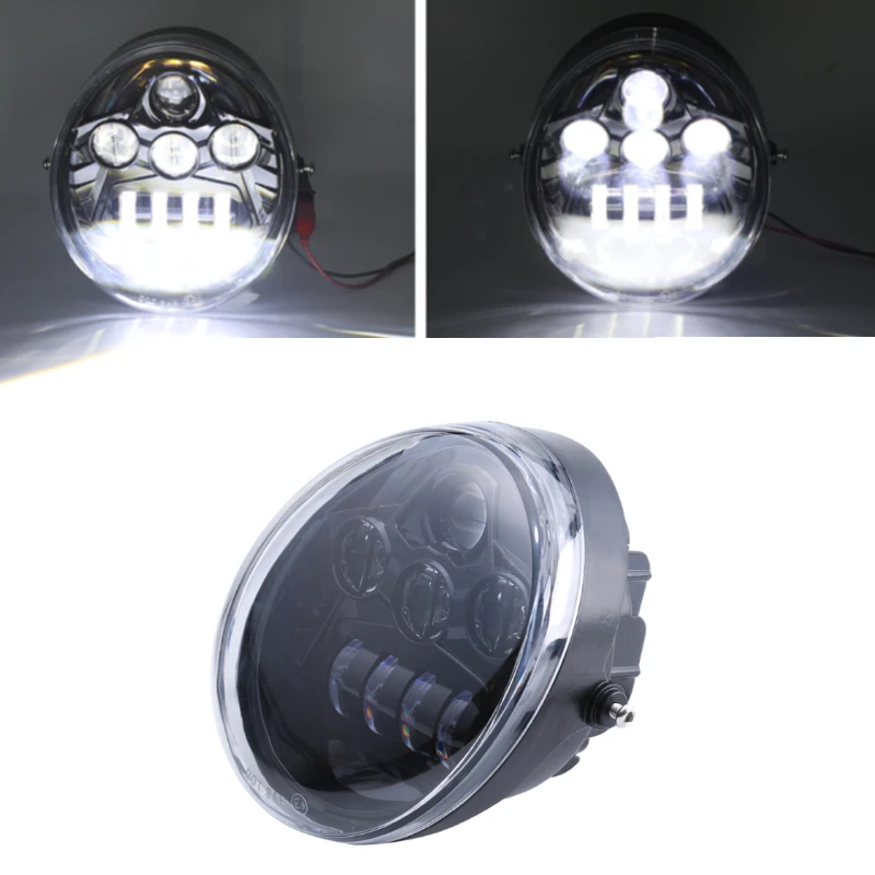 E9 PIKA VRSC/V-ROD LED Žarometi za Dnevno Vožnjo Svetlobe 6000K Ovalne Vrod Žarometi Žaromet za V Rod VRSCF VRSC VRSCR