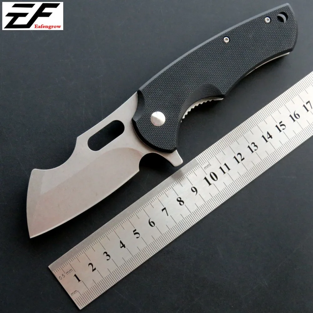 Eafengrow EF13 58-60HRC D2 Rezilo G10 Ročaj Zložljiv nož za Preživetje Taborjenje orodje Lov Žepni Nož taktično eos prostem orodje