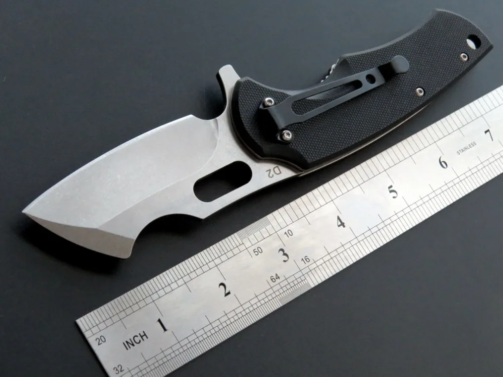 Eafengrow EF13 58-60HRC D2 Rezilo G10 Ročaj Zložljiv nož za Preživetje Taborjenje orodje Lov Žepni Nož taktično eos prostem orodje