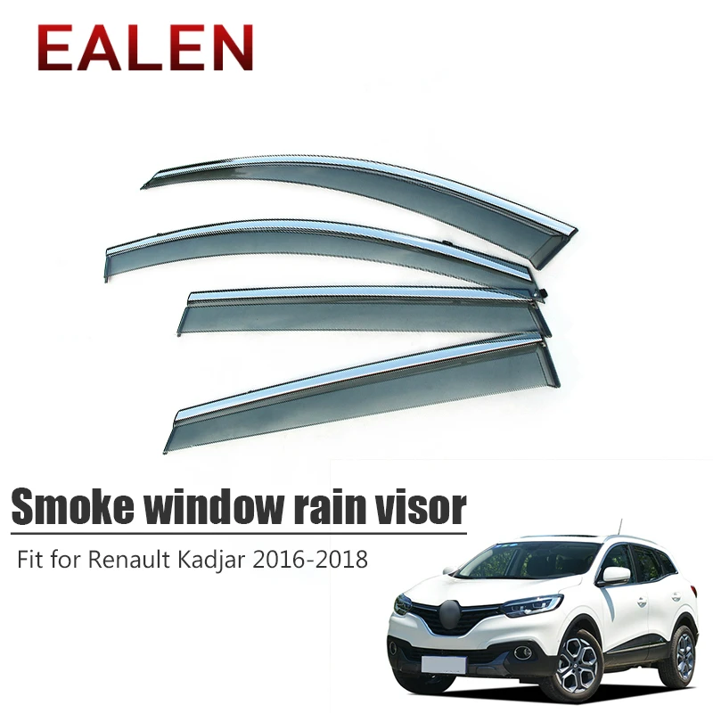 EALEN Za Renault Kadjar 2016 2017 2018 Styling ABS Vent Sonce Ter Stražar Pribor 4Pcs/1Set Dim Okno Dež Vizir