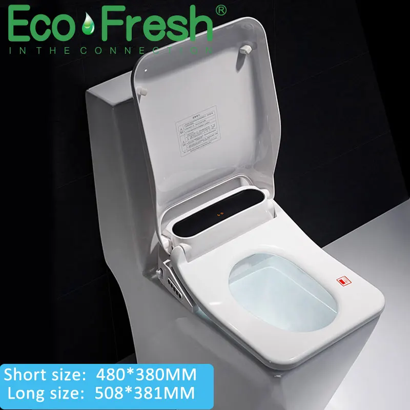 Ecofresh Smart školjko sedeža, školjko sedeža, bide Električni Bide kritje toplote sedež led luči Inteligentni wc pokrov auto