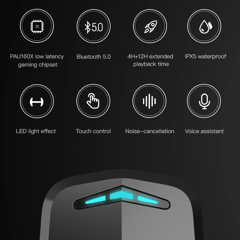 EDIFIER GM4 Wireless Gaming Slušalke Bluetooth 5.0 PixArt Nizke Latence Touch Kontrole s Hrupom-preklic Glasovni Pomočnik