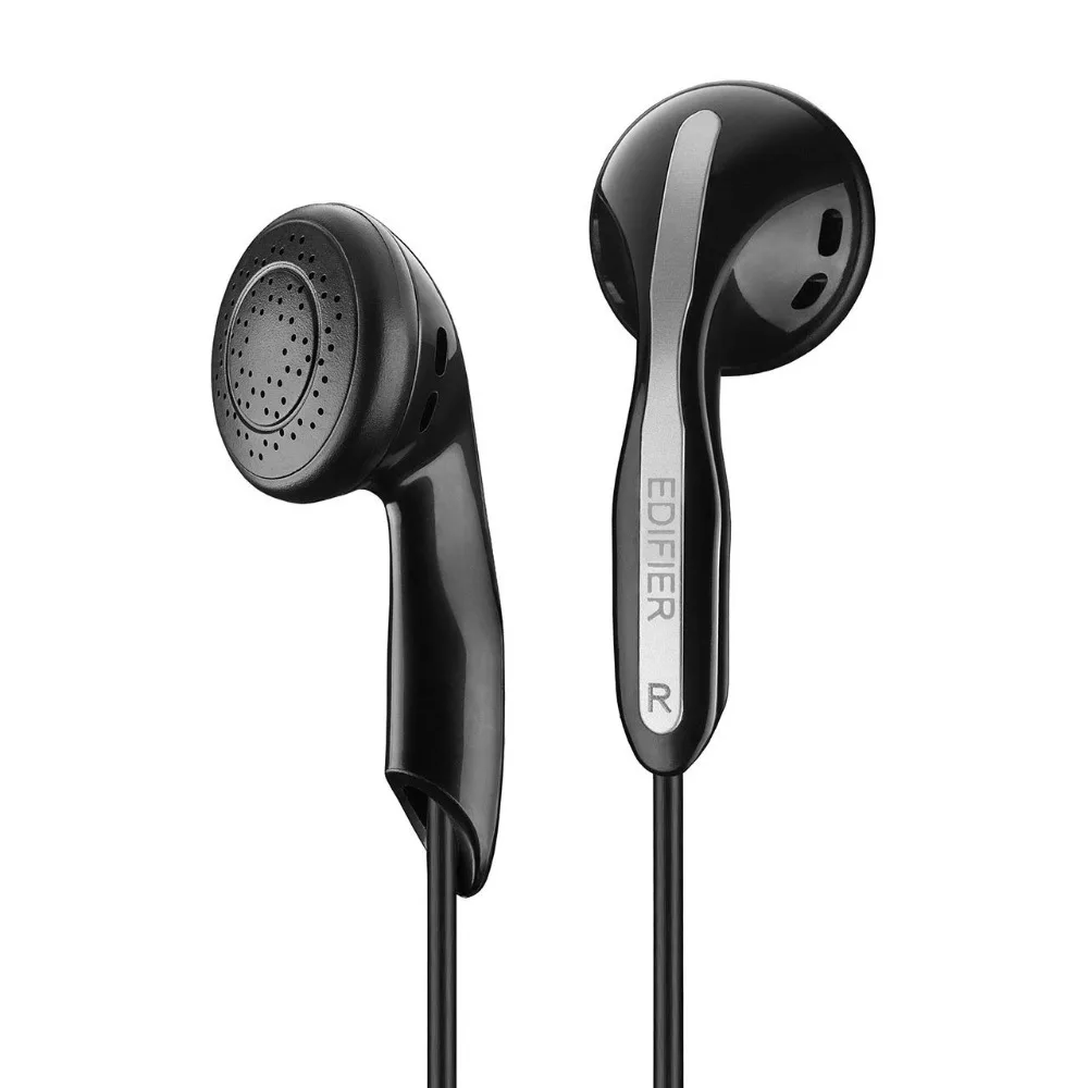 Edifier H180 Slušalke za V uho Hrupa-izoliranosti HI-fi Čepkov Zvoka Bas Slušalke 3.5 mm, Mikrofon za IOS Android