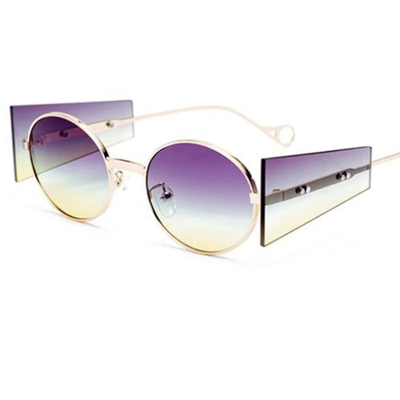 Edinstven Ovalni Steampunk Sončna Očala Za Ženske Luksuzni Oblikovalec Majhne Okrogle Očala Za Sonce Pregledno Ploščo Moda Punk Odtenki Moški