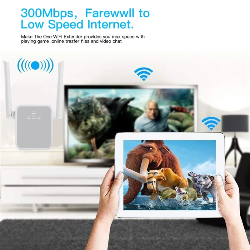 EDUP 300Mbps, Wifi Range Extender Repetitorja WPS Brezžičnega omrežja Wi-Fi Signal Booster Ojačevalnik Repetidor za wifi Router, Dostopna Točka