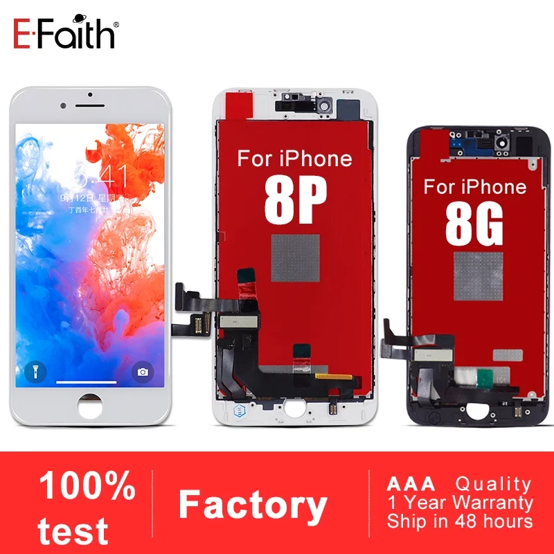 EFaith AAA Zaslon LCD Za IPhone 5 5S 5C SE Za IPhone 6 6P 6SPlus IPhone 7 8No Dead Pixel Zaslon na Dotik S prostim Darila,