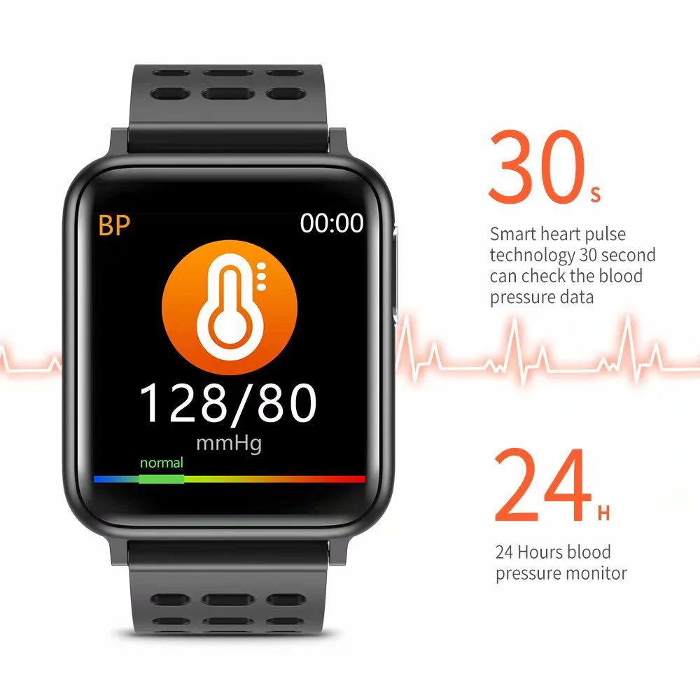 EKG PPG Smart Band Watch Moških Krvni Tlak Kisika Srčnega utripa Smartwatch Ženske Vodoodbojne za Android IOS Xiaomi
