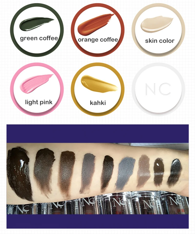 Ekološko Microblading Pigment Črnila PMU Obrvi/Lip/Eyeliner Tatoo Črnilo Mikro Pigment Kozmetične Barve Prilepite Stalno Ličila Ponudbe