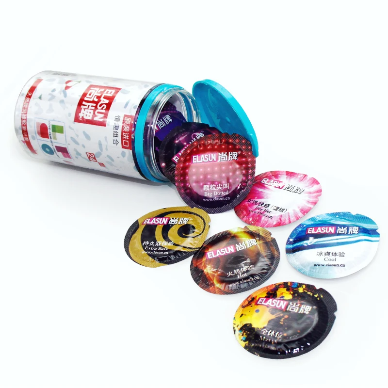 Elasun 24pcs 5 Vrst Ledu in Ognja, ki se Nizajo Kondomov Ultra Tanek Intimnosti za njen Naravni Lateks Gume Kondomi Pri Moških Petelin Seks