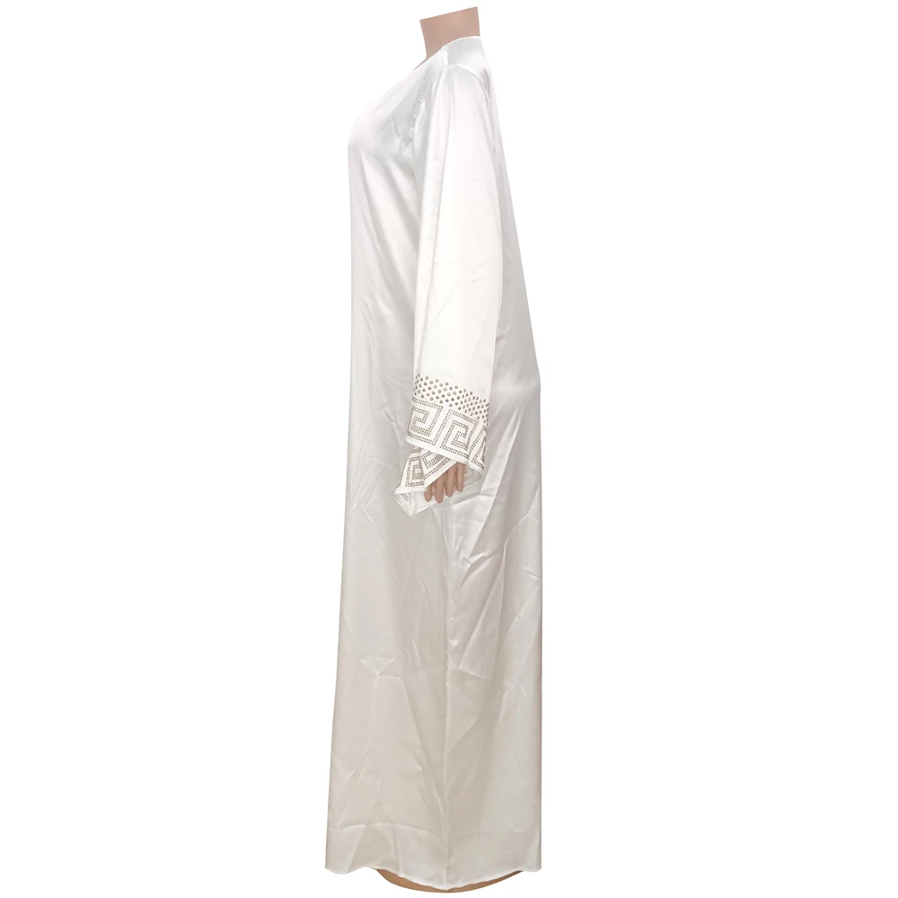 Eleganten Modni Afriške Obleke Flare Rokav Diamanti Islamska Oblačila Abaya Muslimanskih Haljo Ženske Dolgo Maxi Stranka Obleko Vestidos