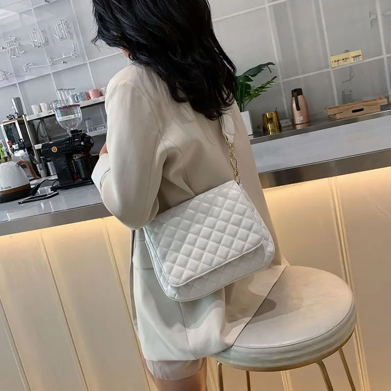Elegantni Ženski Kvadratnih Crossbody Vrečko 2020 Moda Novo Kakovost PU Usnja Ženske Oblikovalec Torbici Predalčni Ramenski Messenger Bag