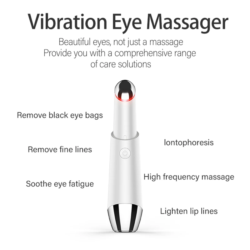 Električni Oči Masaža Naprave Sonic Vibracije Oči, Ustnice Obraza Masaža instrument za Odstranjevanje Anti-aging Gubam Eye za Nego Kože Orodja