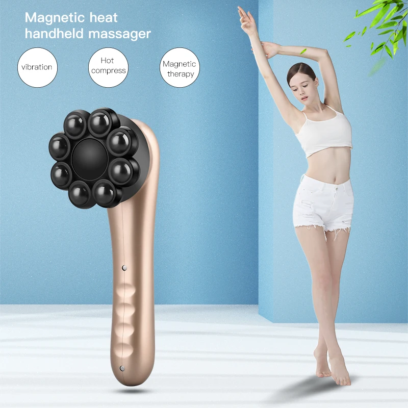 Električni Ročni Magnetni Massager opozarjanje z USB Polnilne Masažo se Sprostite Mišice Telesa Globoko Tkivo Gnetenje Zdravstvenega Varstva