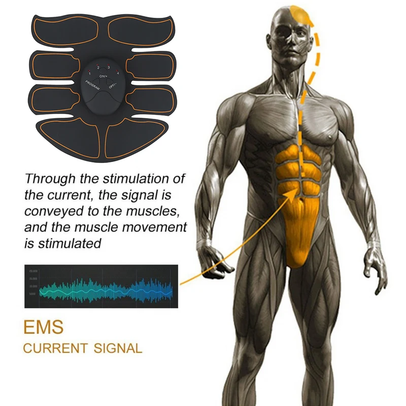 Električni Stimulator Mišic (EMS) Wireless Zadnjico, Kolk Trener Trebušne ABS Trener Stimulator Fitnes Telesa, Hujšanje Massager