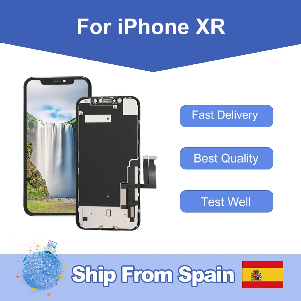 Elekworld Za iphone XR OEM LCD Zaslon Zamenjava Prikaz S 3D Dotik, Računalnike Sestavljanje Ladje Iz Španije