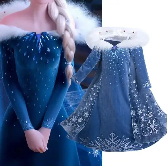 Elsa Princesa Obleko Božič Halloween Kostumi Otrok Rojstni Dan Vestidos Haljo Otroci Zamrznjene Obleke Oblačenja Noša