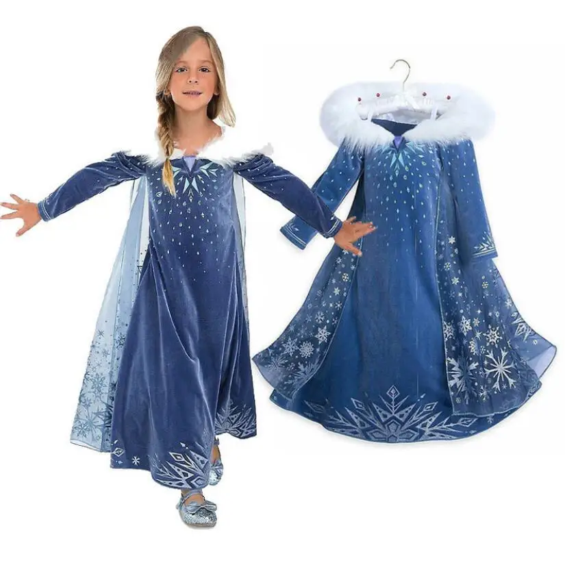 Elsa Princesa Obleko Božič Halloween Kostumi Otrok Rojstni Dan Vestidos Haljo Otroci Zamrznjene Obleke Oblačenja Noša