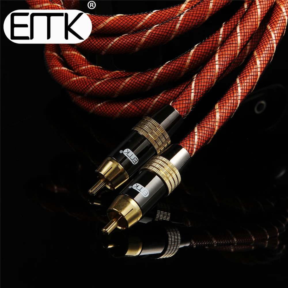 EMK Digitalni Koaksialni Avdio Kabel Subwoofer Kabel RCA na RCA Kabel Dvojno Oklopljen pozlačeni 5m 10m