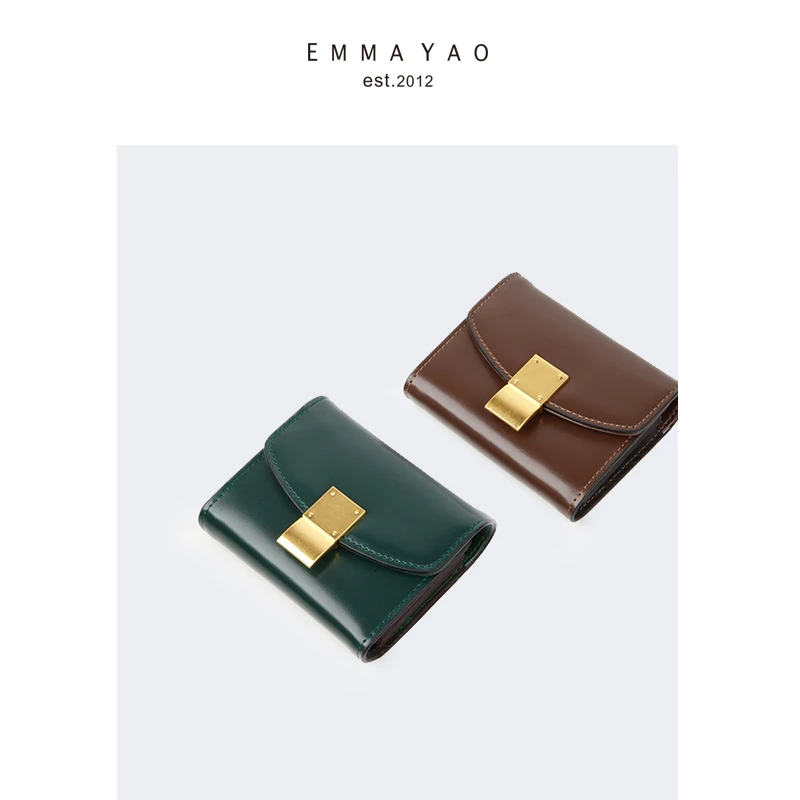 EMMA YAO usnjena denarnica ženska blagovne znamke kovanec torbice imetniki moda za kartico sim