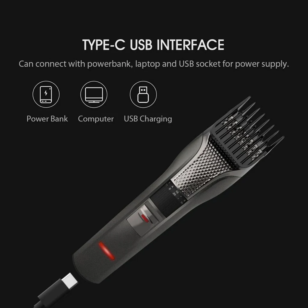 ENCHEN Oster 3 Lase Clipper USB Električni Hair Trimmer za ponovno Polnjenje Z Hairdress Krpo Profesionalni Nož za Moške Odrasle Razor