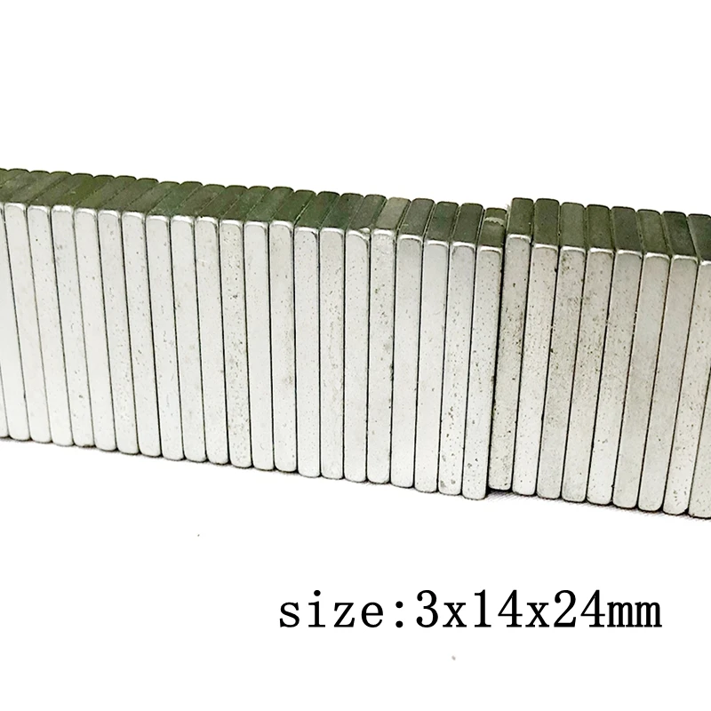ENERGIČNA N52 24x14x3mm Super Močnih Magnetov,Neodymium Blok Magneti