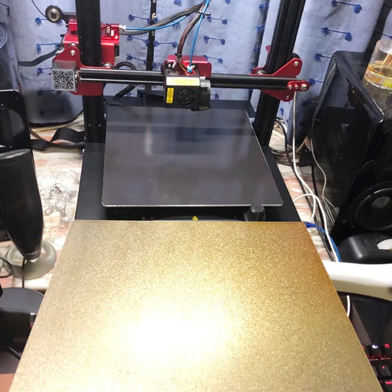 ENERGIČNA po Meri 250x250mm Dvojni Stranski Teksturirane/Nemoteno PEI Pomlad Jekla Graditi Ploščo +Magnetni Vroče Nalepke za Voron 3D Tiskalnik